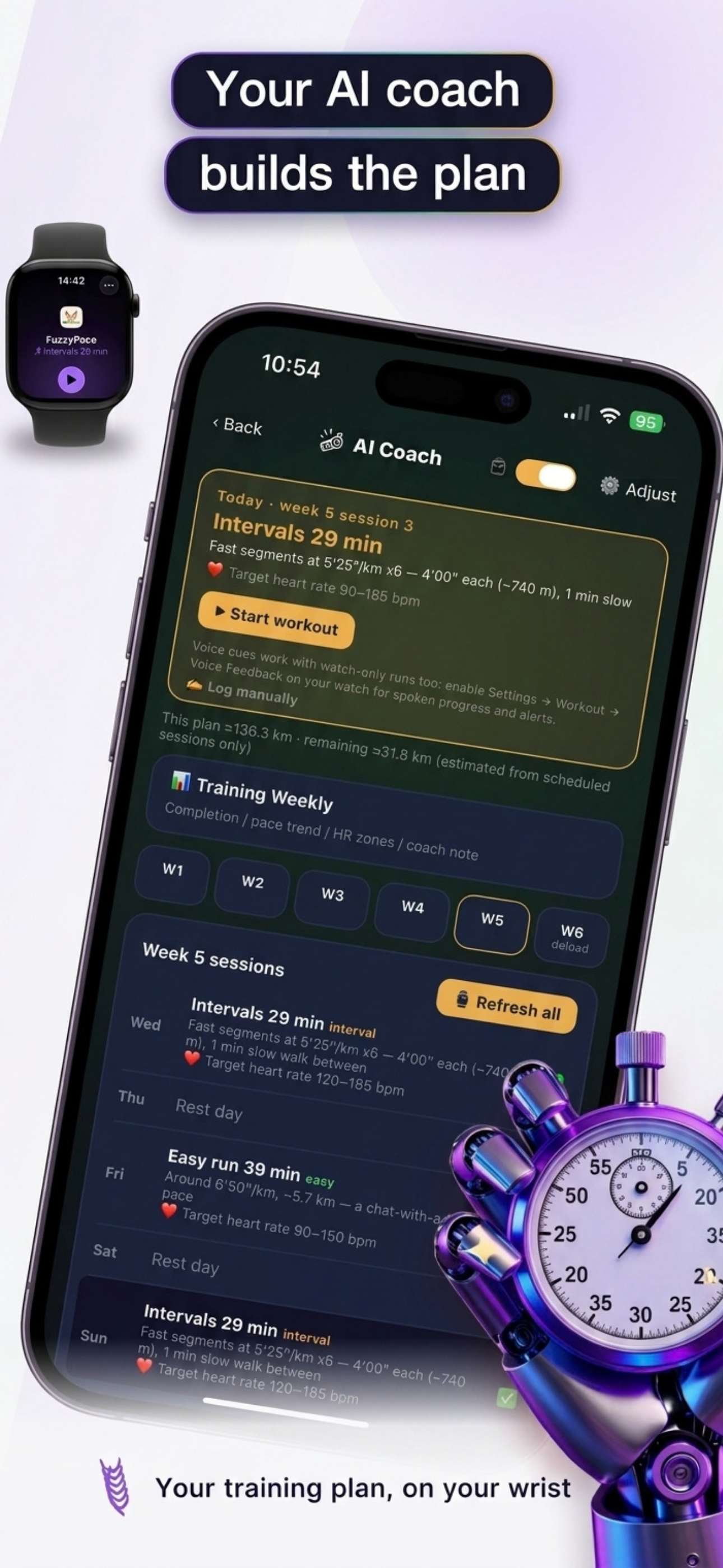 AI coach screenshot